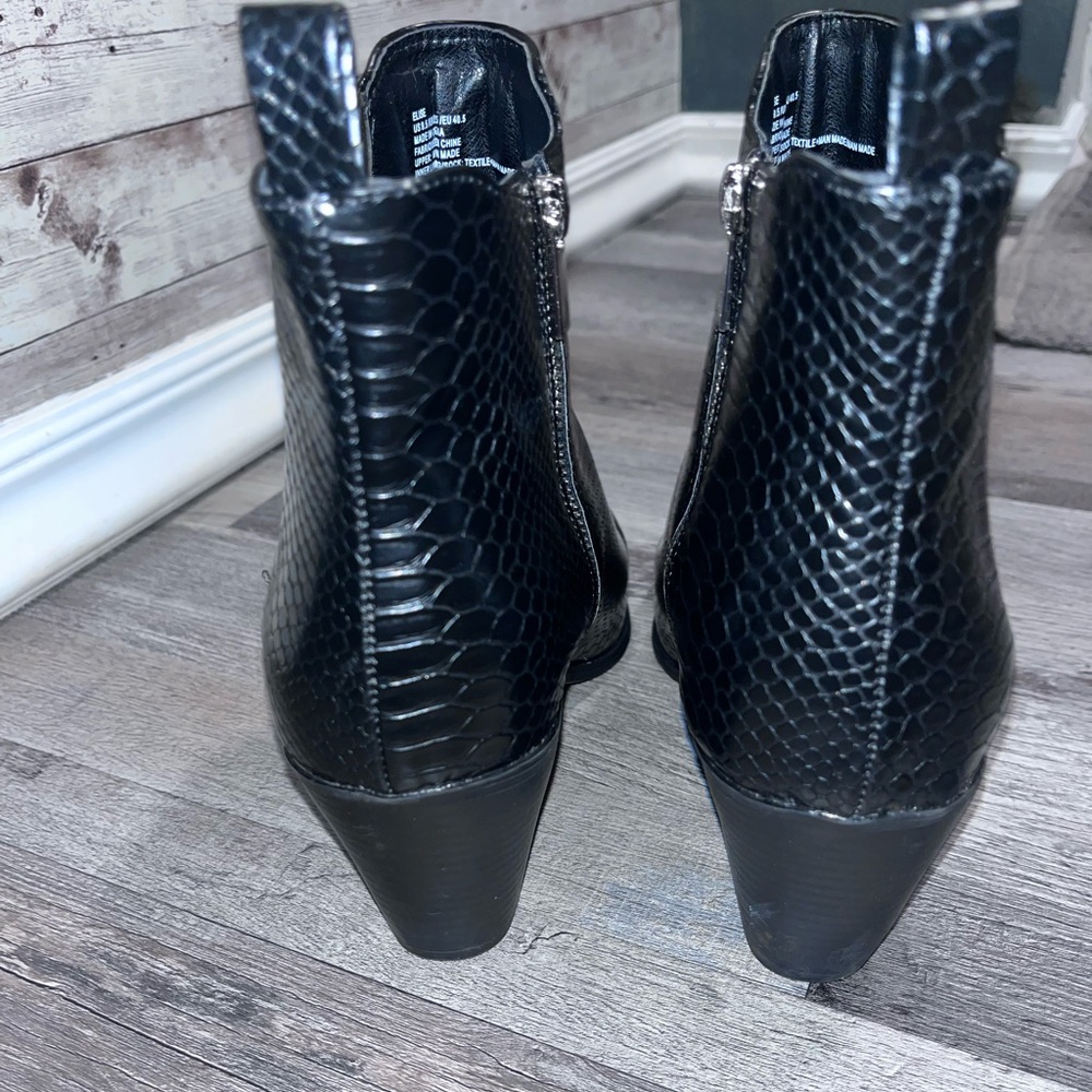 Black Snake Pattern Booties - image 6